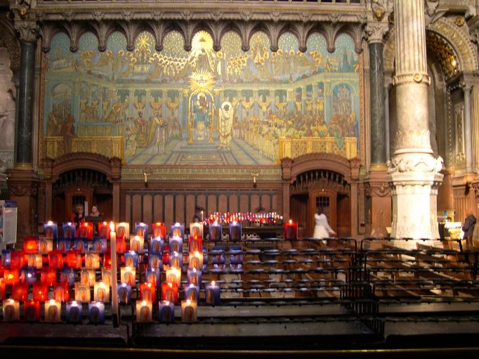  intérieur de la basilique de Fourvière